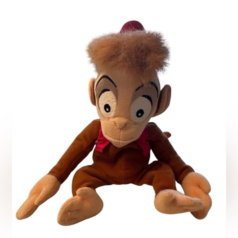 Disney Abu 9" Beanbag Plush Monkey 1990's  Aladdin Movie